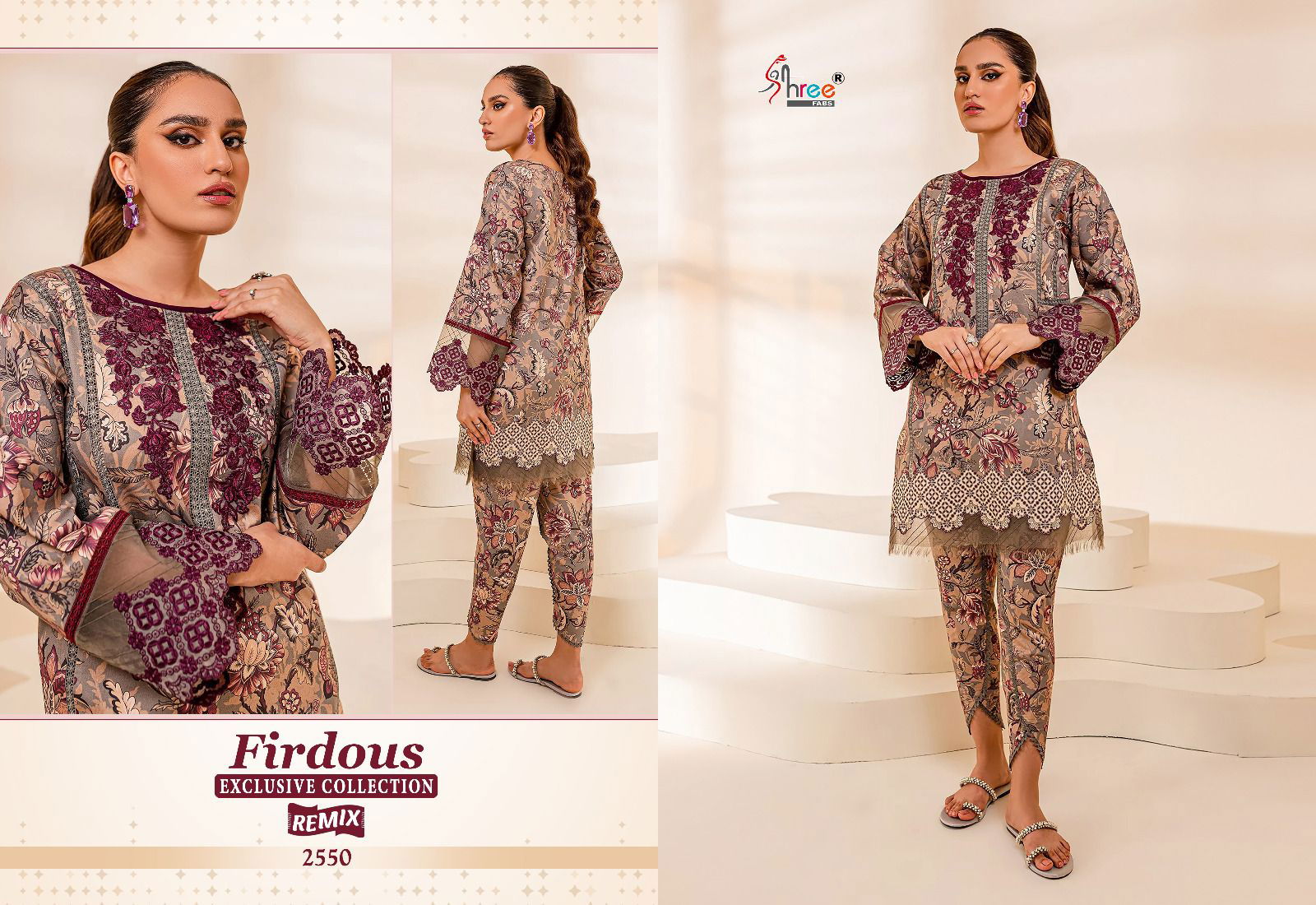 Firdous By Shree Fabs Cotton Pakistani Suits Catalog